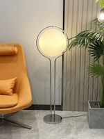 Base de Lámpara de Pie Artística Posmoderna con Altura Ajustable, LED de Alto CRI 95, Acero Inoxidable, para Hotel, Sala de Estar, Dormitorio