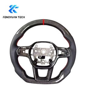 พวงมาลัยหนังคาร์บอนไฟเบอร์แบบสปอร์ต LED  สำหรับ <span class=keywords><strong>Honda</strong></span> Civic รุ่นที่ 11 FE StepWGN ปี 2022 2023 2024 2025 2026 - Product Image 6