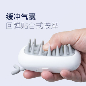 Mriya Scalp Medication Applicator Soft Tooth Massage Comb White 105mmx61mm For Hair Care And Loss Prevention - Product Image 4