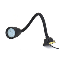 Lampe de travail industrielle à col de cygne WaveTopSign 220V 24V LED pour machine-outil, machine de gravure CNC, machine de fraisage