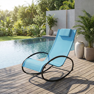 Sillón reclinable para piscina, jardín, patio, playa, chaise, resistente a la intemperie, aleación de aluminio ajustable, tumbona para exteriores - Product Image 5