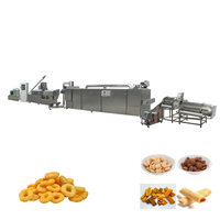 150 kg/h mini petite extrudeuse de bouffée d'anneau de maïs ligne de machines de collations de blé soufflé riz pop-corn