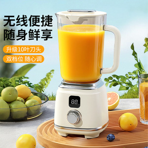 Blender multifonction 600 ml en matériau de qualité alimentaire avec 10 lames pour la préparation de jus de fruits - Product Image 2