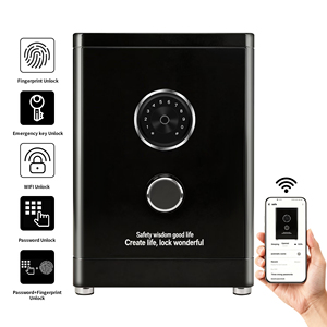 CEQSAFE – <span class=keywords><strong>Coffre</strong></span>-<span class=keywords><strong>fort</strong></span> intelligent avec reconnaissance d'empreintes digitales/visage, application TUYA et Wi-Fi, pour argent et objets de valeur, <span class=keywords><strong>grand</strong></span> format – Fournisseur d'usine - Product Image 1