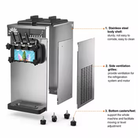 Machine à crème glacée commerciale de comptoir modèle 128, 220V, certifiée CE, fabriquée en Chine, garantie 1 an