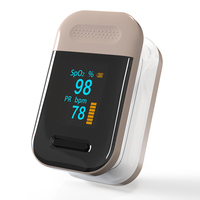 Oxymètre de pouls portable numérique OLED médical électrique Yonker Healthcare avec mesure du taux d'oxygène (SpO2) et de la fréquence cardiaque, certifié CE, 2 piles AAA