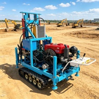 Machine de forage de puits d'eau hydraulique à diamant avec fonctionnement précis et grande stabilité pour les terrains durs
