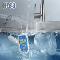 Thermomètre numérique de laboratoire industriel |   Sonde en acier inoxydable de qualité alimentaire étanche IP68 - Plage de température de -40°C à 300°C - Précision de 0,5°C