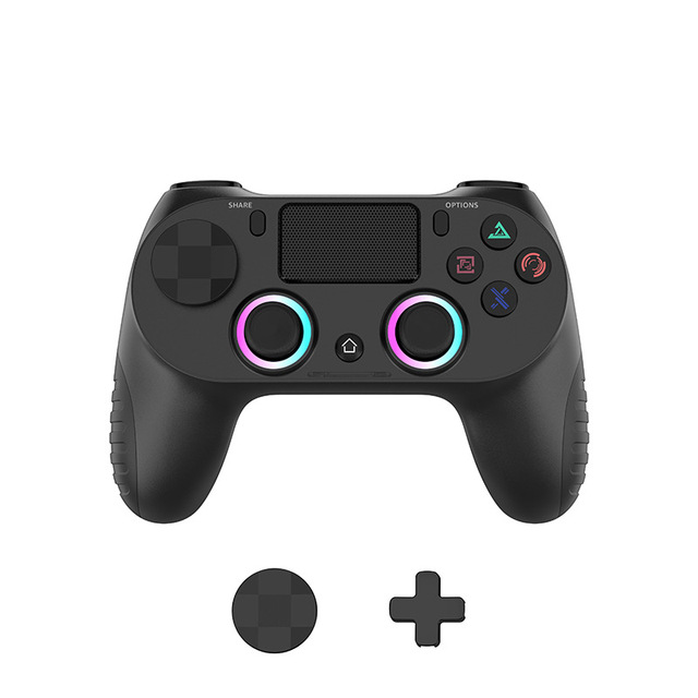 Wireless Controller for PS4 Replacement Gamepad BT Connection Vibration Turbo Ergonomic Gaming Controller