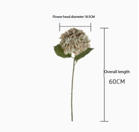 Hydrangeas artificiels en gros, fleurs d'hortensia réalistes au toucher pour bouquets de mariage, décoration DIY pour vases, maison, jardin et fêtes