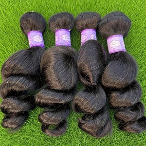 26 28 bó sóng lỏng 100% tóc con người nguyên Trinh chưa qua chế biến phần mở rộng, Bán Buôn lỏng sóng sâu bó đôi sợi ngang - Product Image 2