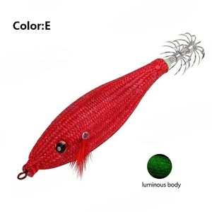 Yousya özelleştirilmiş Glow karanlık Wobbler balıkçılık Lures Metal kalamar Jig tuzlu su ahtapot için 10 g <span class=keywords><strong>4</strong></span> inç - Product Image 5