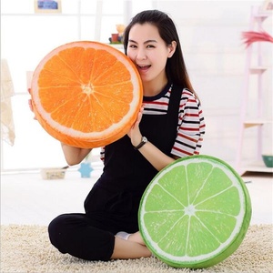 Peluche créative en forme de fruit 3D, pastèque simulée, super douce, en coton PP et éponge de polyester, coussin de canapé, cadeau, vente en gros - Product Image 4