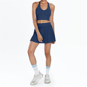 新款瑜伽女裙高尔夫健身房短裙折叠口袋高弹力运动服 - Product Image 2