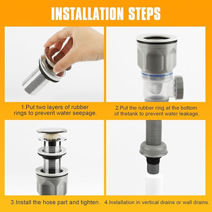 Tubo de Drenaje de Agua a Prueba de Olores, Precio de Fábrica, Filtro Moderno de PP, Manguera Flexible Expandible para Lavabo - Product Image 6