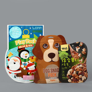 Saco de empacotamento do cão do animal de estimação do fechamento do zíper do fechamento do zíper resistente personalizado saco plástico - Product Image 4