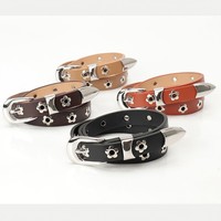 Ceinture en cuir pour femmes, pour jeans, robes, pantalons, ceinture de taille décontractée à la mode pour femmes avec boucle argentée