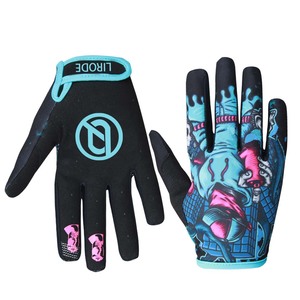 批发定制耐磨摩托车越野赛车手套热销设计舒适MTB手套 - Product Image 4