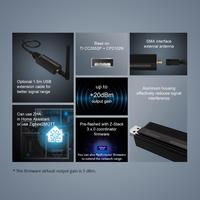 Dispositivo USB Universal Zigbee SONOFF 3.0 con Dongle USB Plus Basado en TI CC2652P + CP2102N+20dBm, Plataformas de Automatización, Salida Inteligente para el Hogar