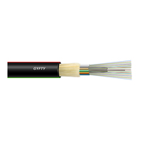 Kabel Serat Optik Udara DEKAM GYFTY 2 hingga 144 Core Non-Metalik All-Dielectric Single Mode untuk Jaringan Serat Kolombia