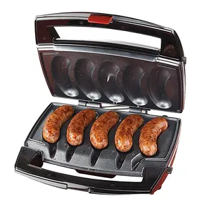 Electric Indoor Sausage Grill pan toaster Sizzling Roller Sausage maker contact grill