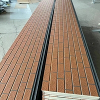 Panneau sandwich en polyuréthane pour décoration murale de bâtiment, bon marché et de haute qualité, ignifuge, imperméable, isolation thermique, panneau extérieur