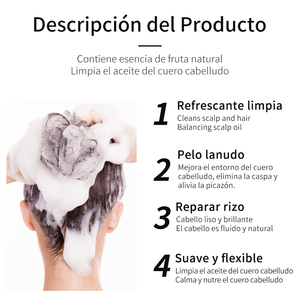 Champú Limpiador de <span class=keywords><strong>Cabello</strong></span> de Etiqueta Privada Anti <span class=keywords><strong>Caspa</strong></span> Cuidado del <span class=keywords><strong>Cabello</strong></span> Anti Picazón Nutritivo para Mujeres Champú de Cab - Product Image 3