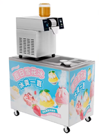 Machine à glace en flocons certifiée en acier inoxydable, moteur 720W, réservoir d'eau 5L, verrou de sécurité, 220V, usage commercial, garantie 1 an