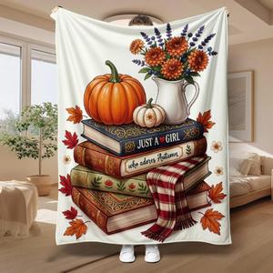 Manta de Franela con Pompones, Manta para Siesta, Súper Suave, Lavable a Máquina, para el Invierno, con Estampado Personalizado, OEM, ODM - Product Image 6