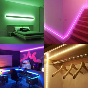 50ft 2835 <b>RGB</b> IC Light Strip Indoor Decoration Color Changing Flex Smart LED Strip Light - Product Image 2