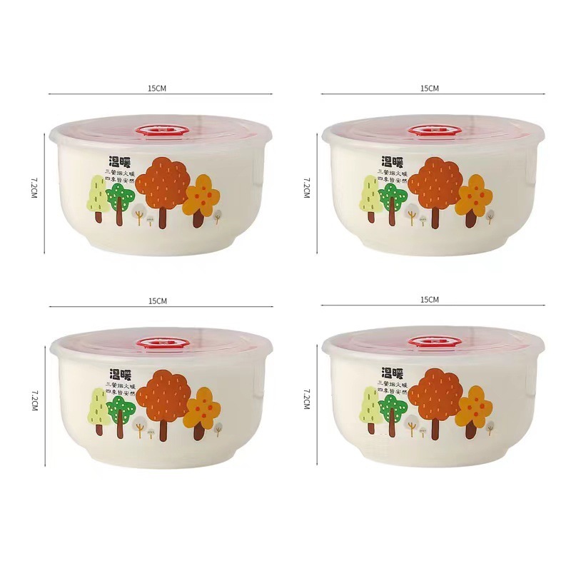 Coperchi bianchi Warm-4 per ciotole da 6 pollici