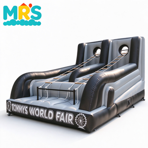 Gran Pista <span class=keywords><strong>de</strong></span> Obstáculos Inflable Gris con Tobogán y Laberinto <span class=keywords><strong>de</strong></span> PVC, <span class=keywords><strong>Parque</strong></span> <span class=keywords><strong>de</strong></span> Aventuras Hinchable para Niños, Alquiler para Parques <span class=keywords><strong>de</strong></span> Diversiones y Eventos Deportivos - Product Image 5