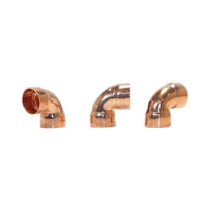 High-Quality Flared Thickened Fitting for Red Copper Welded Copper <b>Pipes</b> 90-Degree Copper Elbow - Product Image 4