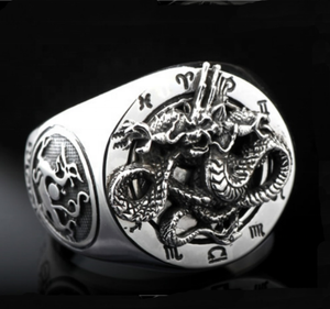 <span class=keywords><strong>Dragon</strong></span> de l'Est, personnalité dominante, bague vintage en argent thaïlandais avec griffe de <span class=keywords><strong>dragon</strong></span>, bijoux pour hommes, argent sterling 925 - Product Image 2
