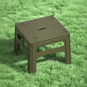 Pequeña mesa plegable de plástico portátil para acampar al aire libre - Product Image 1