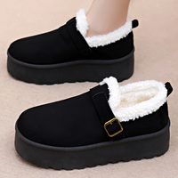 Bottes de neige rembourrées d'hiver de haute qualité, épaisses, durables, à semelle épaisse, polyvalentes, pour femmes