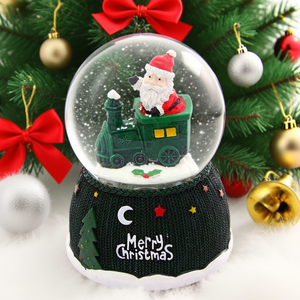 Giáng Sinh Tượng Và Santa Claus Pha Lê Quả Cầu Tuyết Thủy Tinh Dễ Thương Trang Trí Nội Thất Phòng Ngủ Nhựa Thủ Công Mỹ Nghệ - Product Image 4