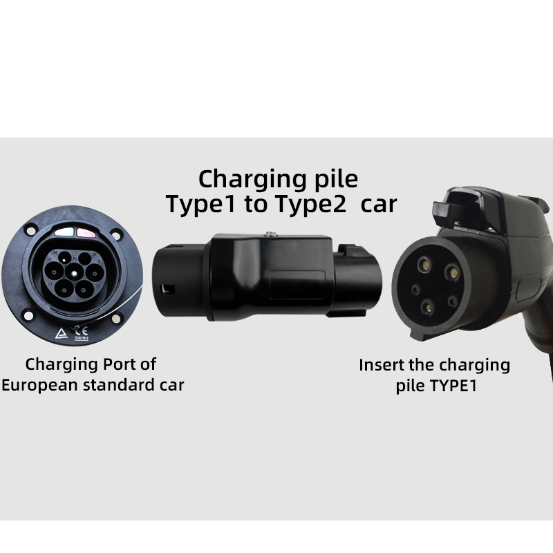 Adaptador de carregador ev portátil J1772 de 60a para Type2 ev charger de 250v para carro TESLA