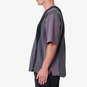 T-shirt surdimensionné personnalisé, t-shirts pour hommes, t-shirt multi-panneaux de créateur pour hommes - Product Image 4