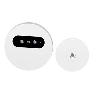 Sonnette sans fil auto-alimentée au design moderne, sans fil ni batterie, prise US EU UK pour utilisation hôtelière - Product Image 1