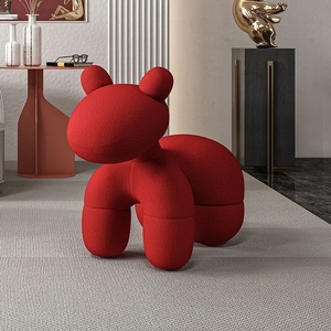 Silla de Caballo Pequeño Estilo Nórdico <span class=keywords><strong>El</strong></span>éctrica Popular en Internet, Asiento Creativo de Animal para Sala de Estar, Silla de Dibujos Animados para Adultos para Cambiar <span class=keywords><strong>Zapatos</strong></span> - Product Image 4