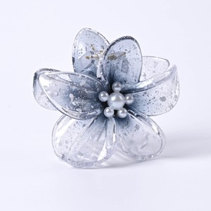 Venta al por mayor de pinzas para el pelo de las mujeres accesorios Hawaii dulce colorido brillo Clips transparente pequeña flor de plástico pinza para el pelo - Product Image 5