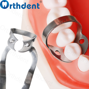 1 unidad <span class=keywords><strong>de</strong></span> pinzas <span class=keywords><strong>de</strong></span> dique <span class=keywords><strong>de</strong></span> goma dental <span class=keywords><strong>de</strong></span> acero inoxidable para barrera, endodoncia, restauración, <span class=keywords><strong>dientes</strong></span> molares, odontología oral - Product Image 3