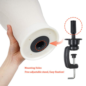 Cabeza de Maniquí de Lona y Corcho de 21" 22" 23" 24" para Exhibición de Pelucas - Product Image 2