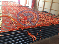 Filet de volaille en plastique de filet de clôture électrique rouge de 108cm x 50m pour le filet de poulet de mouton avec de doubles pointes simples