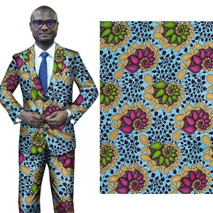 Tela de algodón con estampado africano para mujer, tejido de guipur nigeriano, nigeriano, Ankara, para vestido - Product Image 5