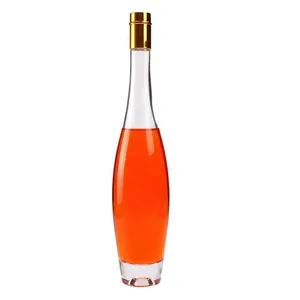 Vinho Licor Vazio Premium 175ml 275ml 375ml 500ml Vidro Vodka Garrafas Garrafa De Vidro De Vinho Atacado