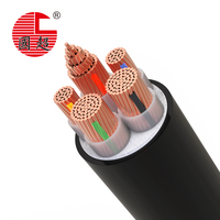 Cable de alimentación aéreo para exteriores, antienvejecimiento, estándar GB, con conductor de cobre ignífugo, 3+2 núcleos, YJV-0.6/1KV, 10mm²-300mm² [En stock]