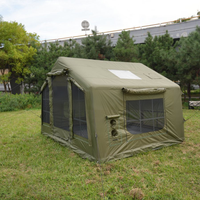 Camping 8 ㎡   Tente gonflable de glamping 420D Oxford pour 5 à 8 personnes, sommeil réparateur, épaissie, coupe-vent, imperméable, anti-moustiques, ouverture rapide