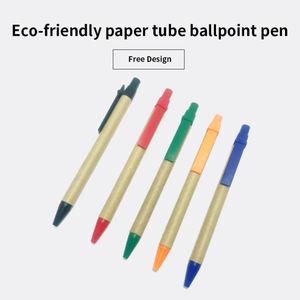 Bolígrafo Ecológico <span class=keywords><strong>de</strong></span> Papel Kraft con Mecanismo <span class=keywords><strong>de</strong></span> Empuje, Personalizable con Logotipo - Product Image 5